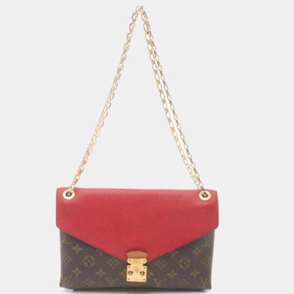 Louis Vuitton Brown Monogram Canvas Pallas Chain Shoulder Bag - Picture 1 of 9